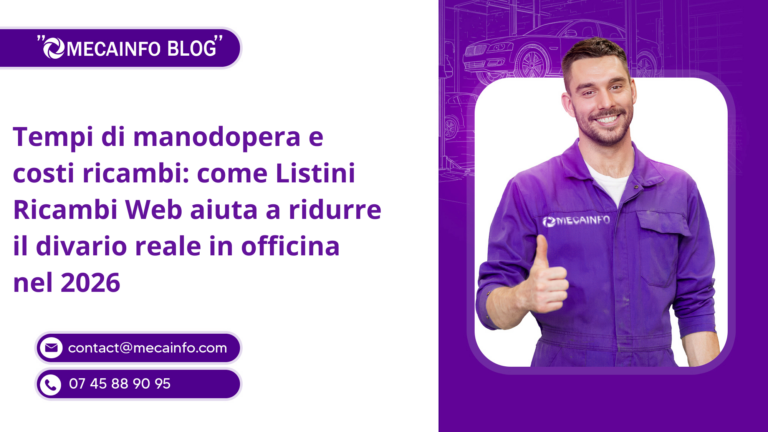 Tempi di manodopera e costi ricambi: come Listini Ricambi Web aiuta a ridurre il divario reale in officina nel 2026